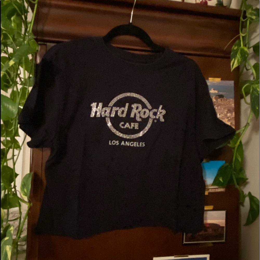 bedazzled hard rock cafe tee